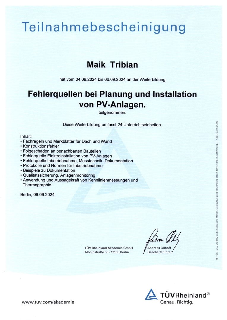 Fehlerquellen Tüv Seminar 3 Tage